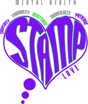 STAMP Love mental health heart logo