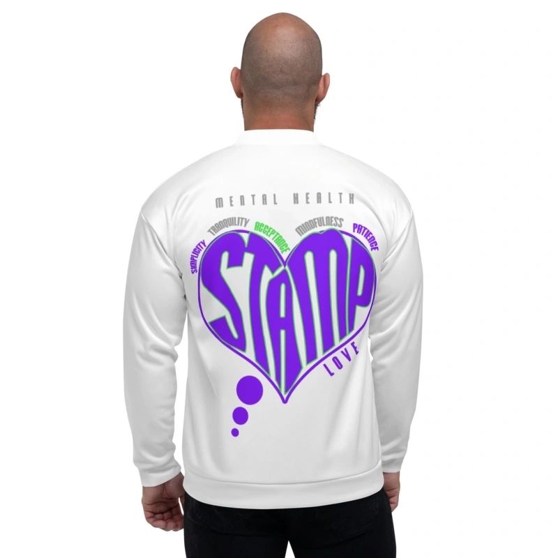 Signature and Logo Unisex Bomber Jacket